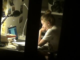 spy cute teen with hidden cam onanism after homework